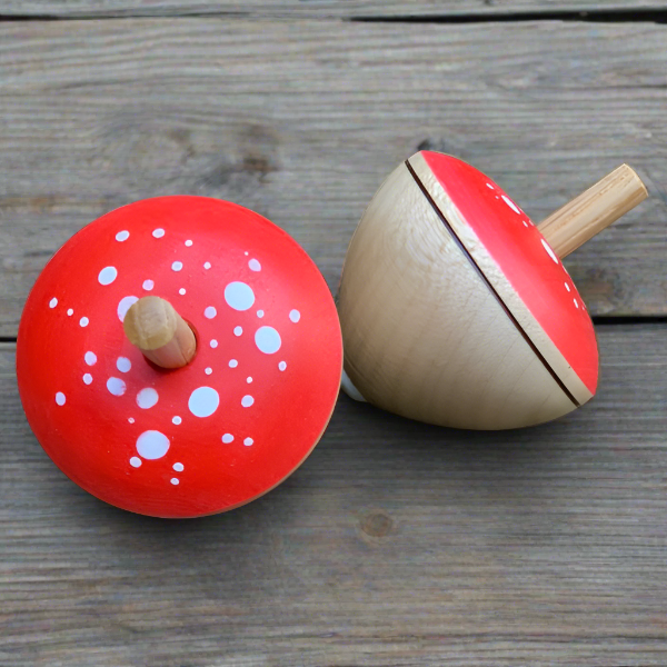 Mushroom/Toadstool Spinning Top