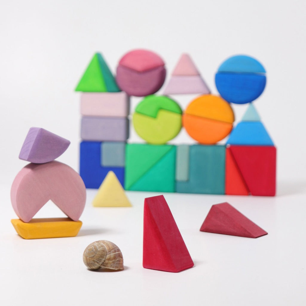 Grimm's triangles, squares, + circles