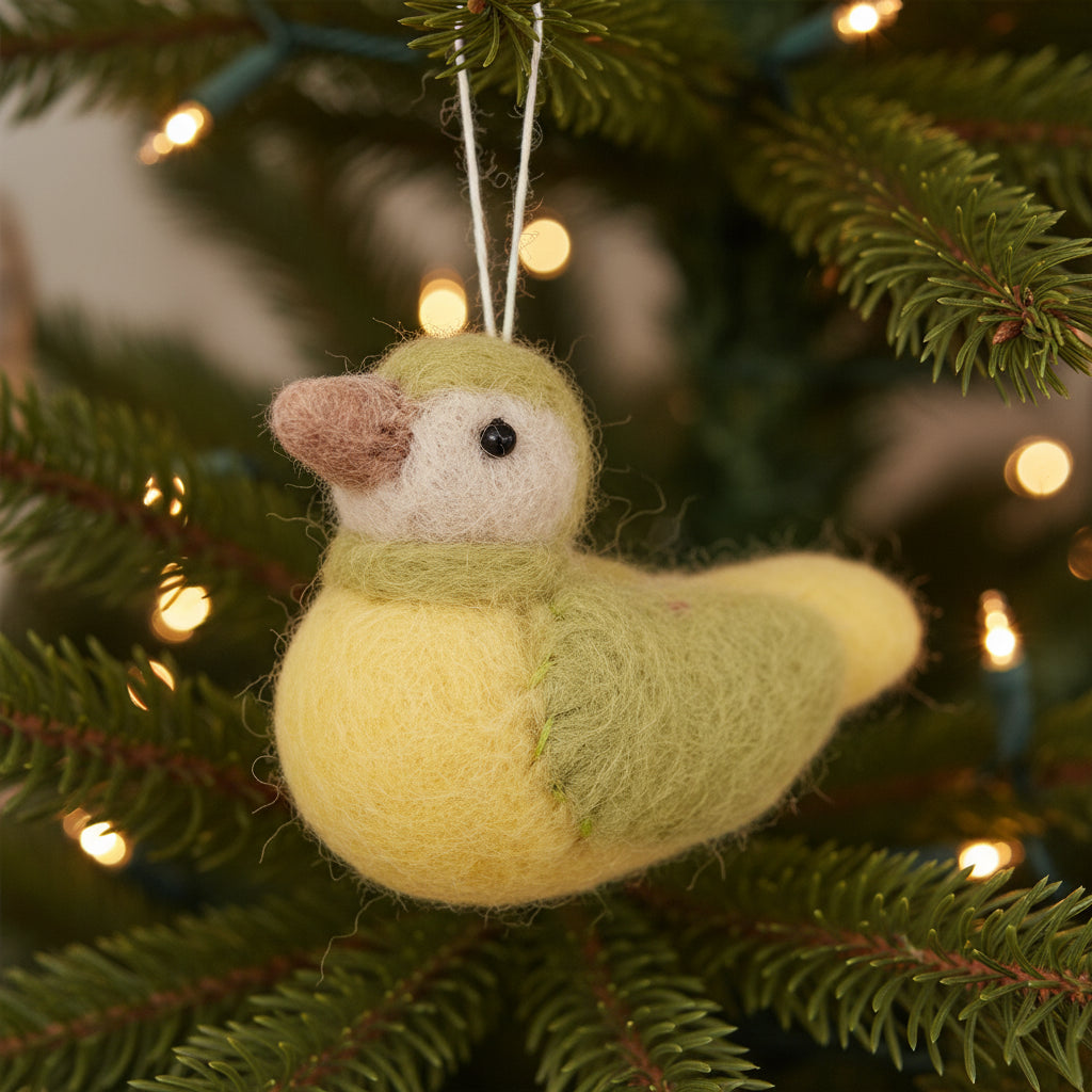 Mini Sparrow Felt Ornaments