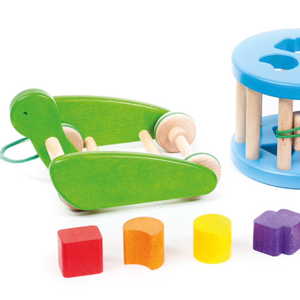 Bajo Snail Sortroller- Shape Sorter on Wheels.