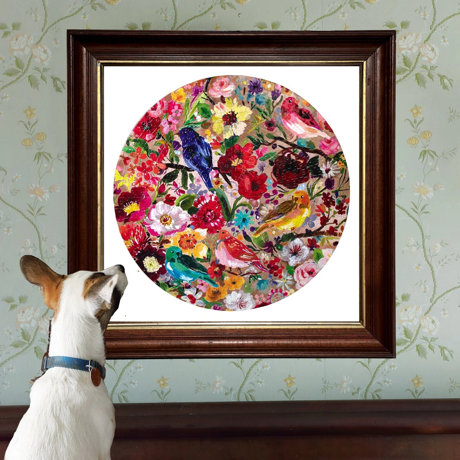 Birds & Blossoms 500 pc Round Puzzle