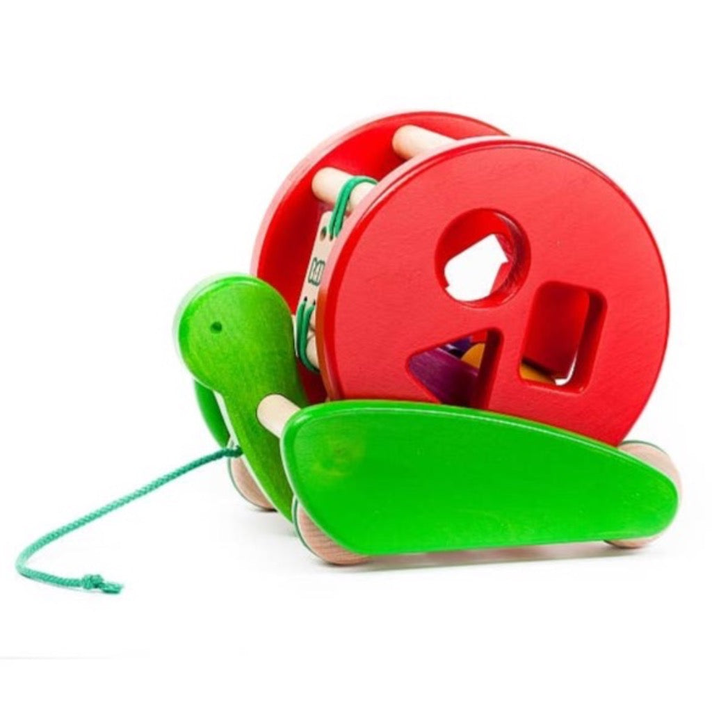 Bajo Snail Sortroller- Shape Sorter on Wheels.