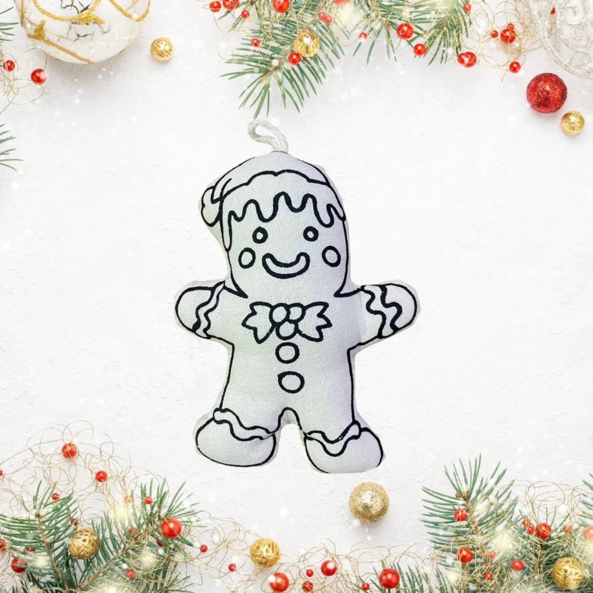 Christmas Ornament Set for Coloring