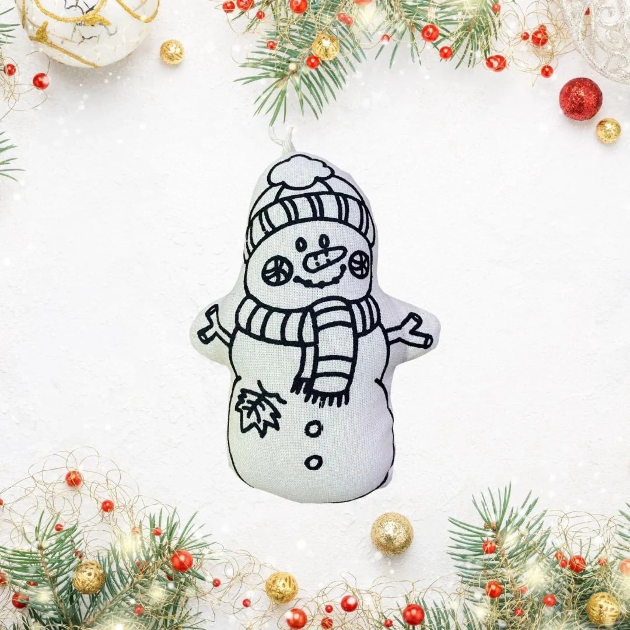 Christmas Ornament Set for Coloring