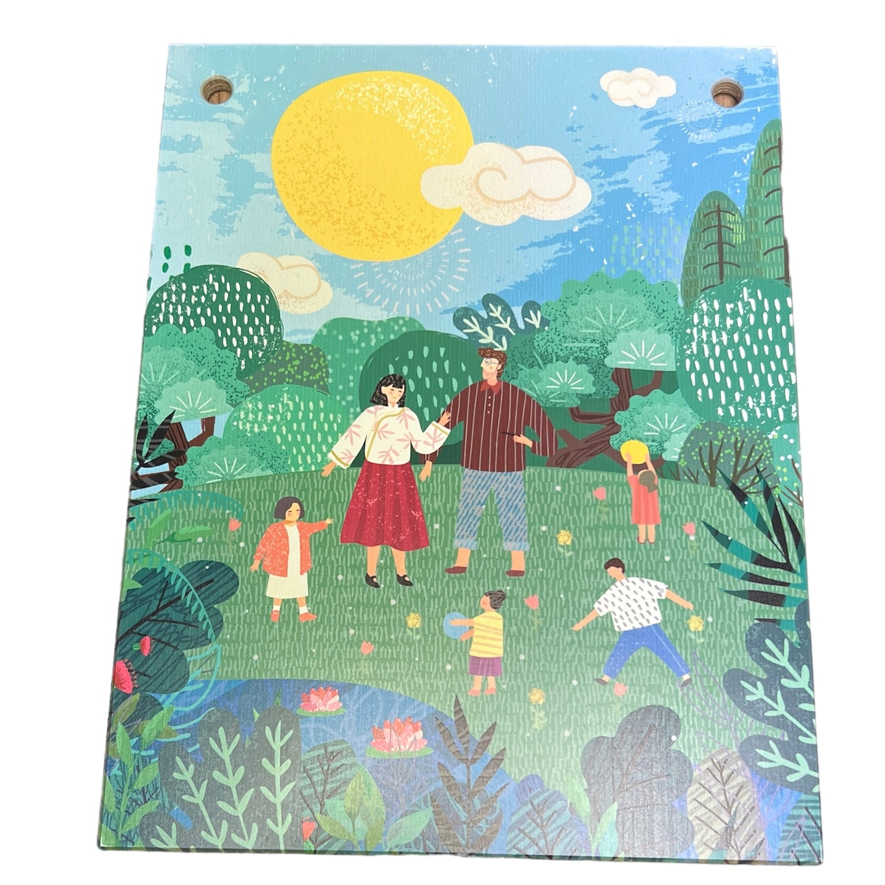 Wooden calendars and replacement plates