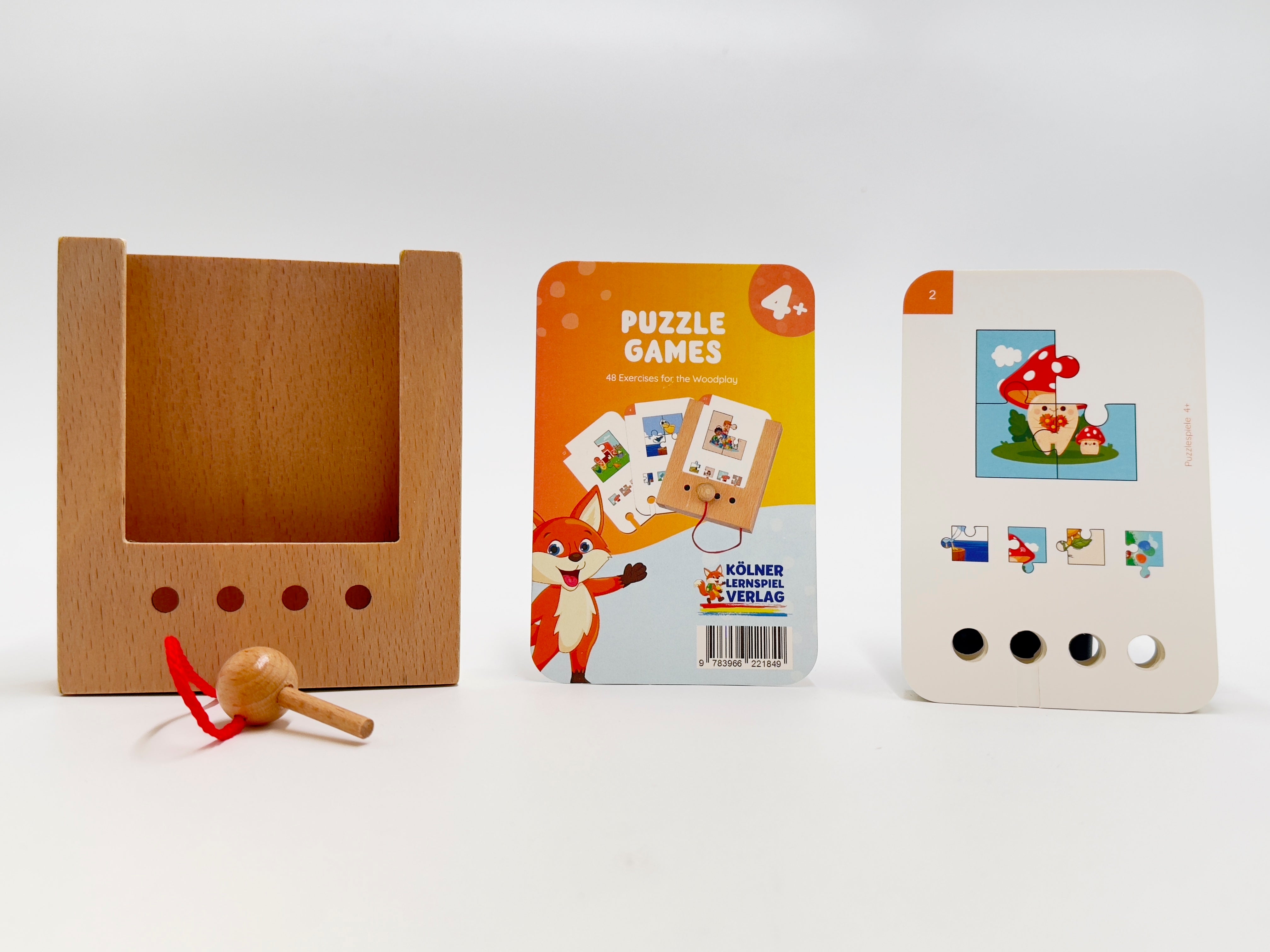 Wooden Game Puncho and Cards