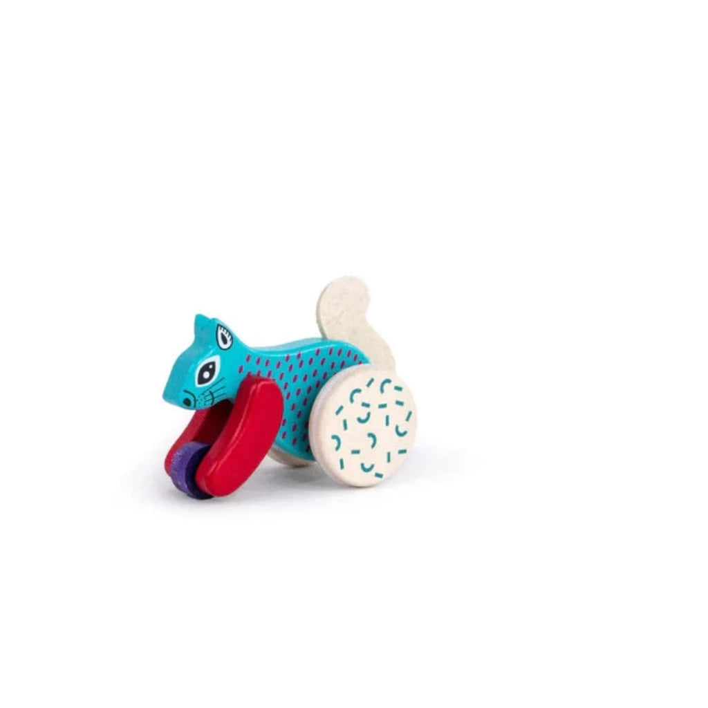 Bajo Wooden Squirrel Push Toy