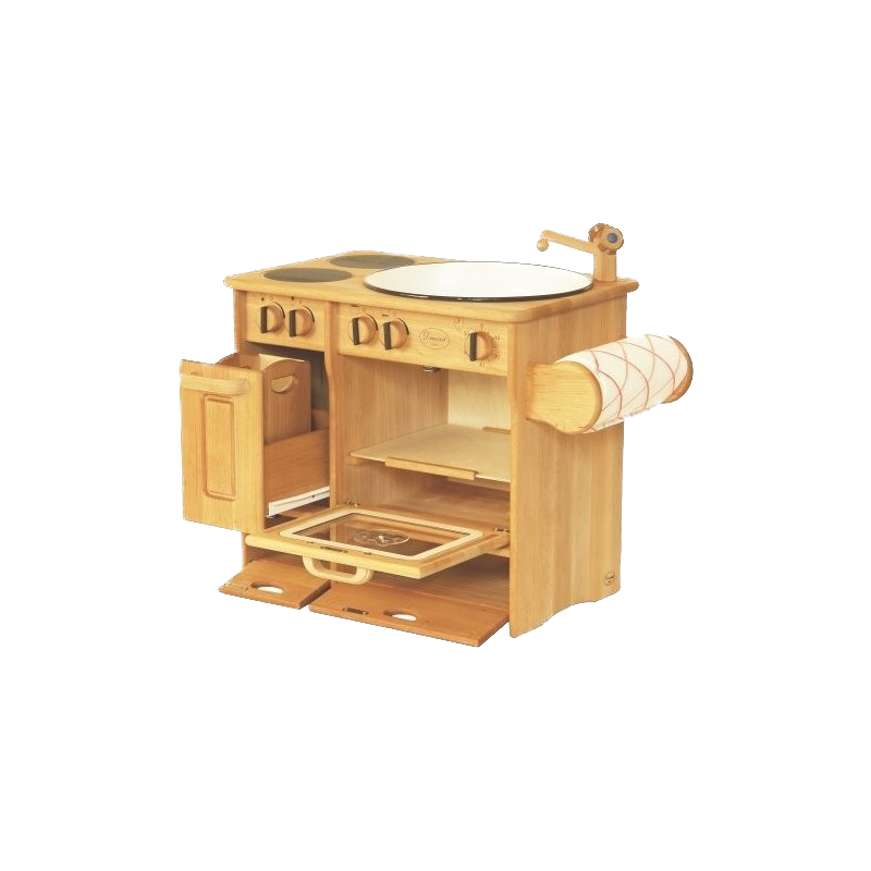 Drewart Elsa's Wooden Kitchenette with Paper Towels