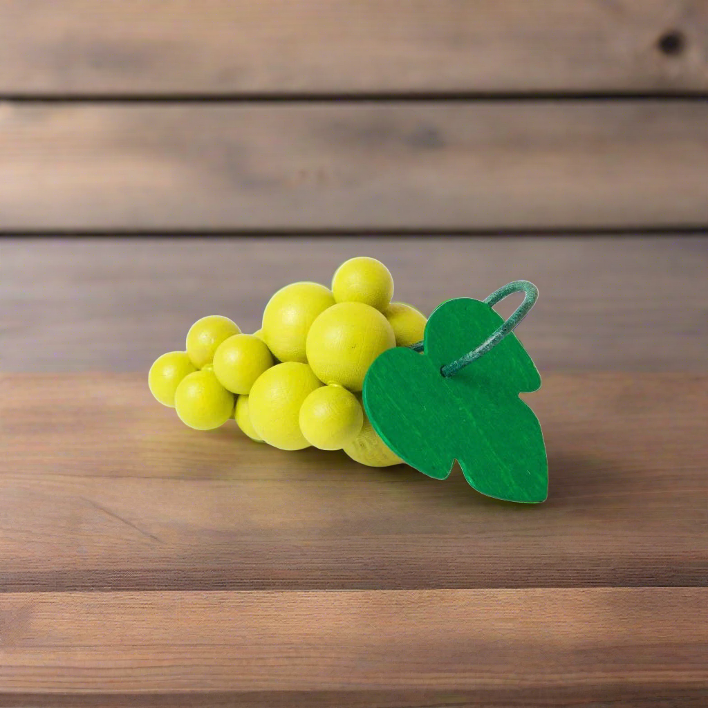 Erzi Bunch of Wooden Green Grapes for Kitchen or Play Shop Play