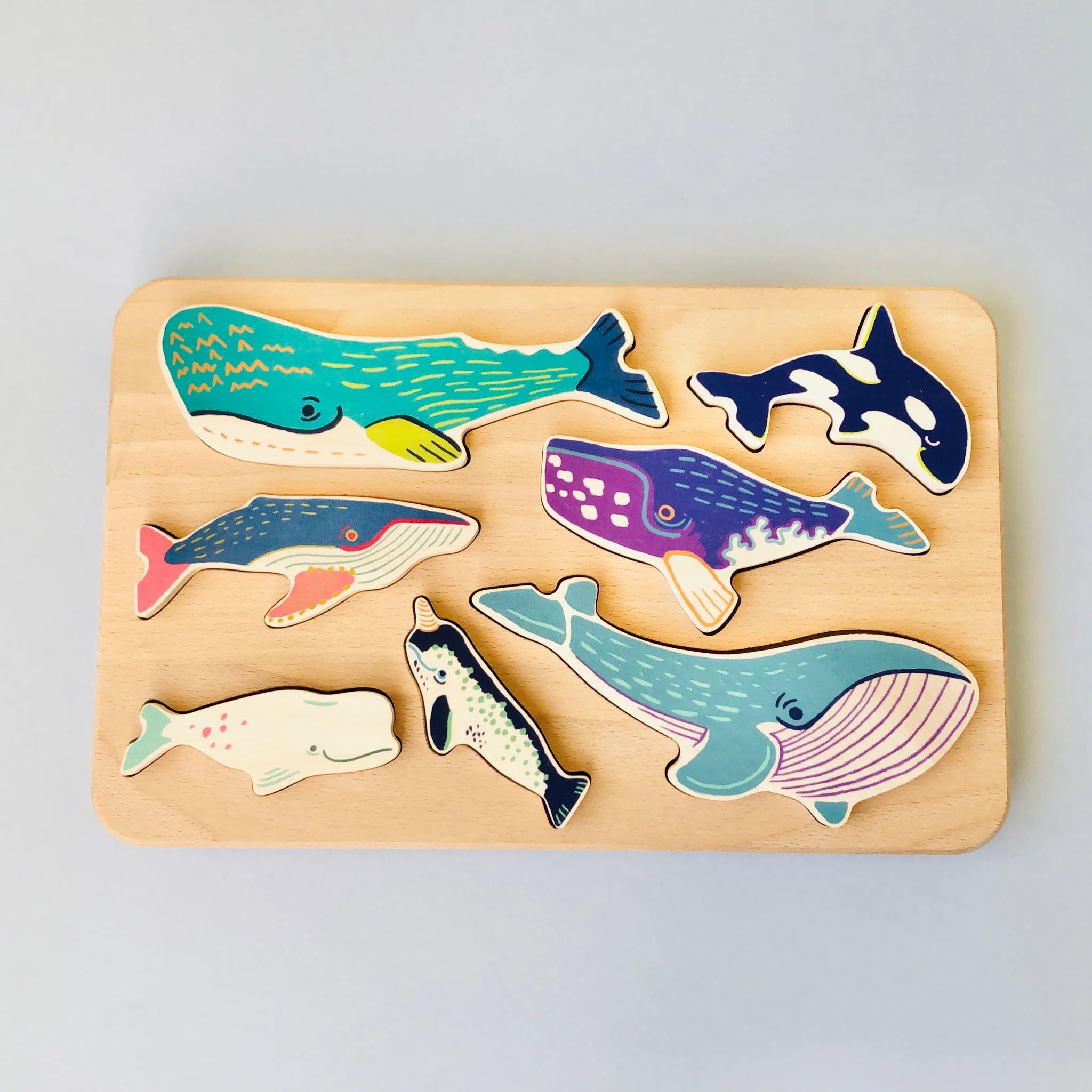 Bajo Whale Family Puzzle Stacker.