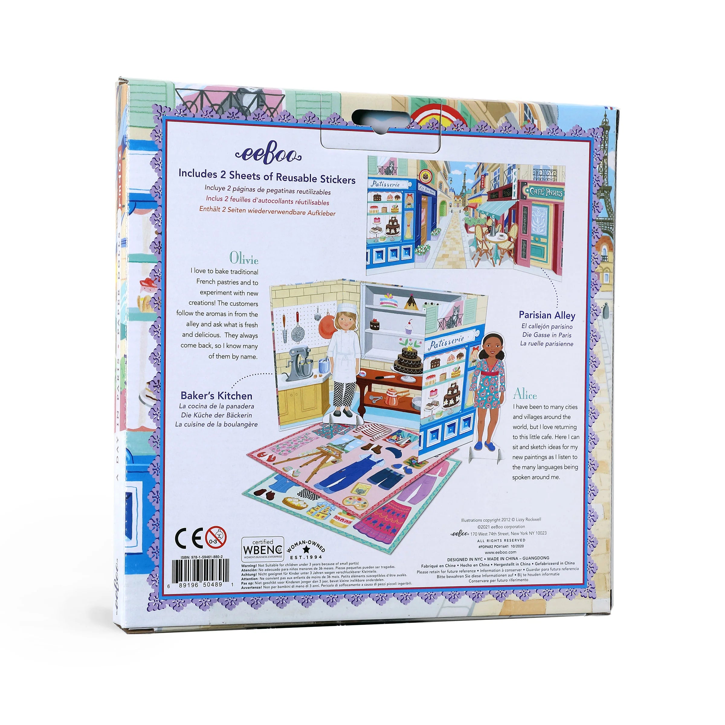 A Day in Paris Paper Doll Set