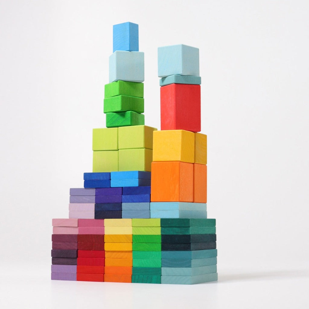 Grimm's Rainbow racing dominoes