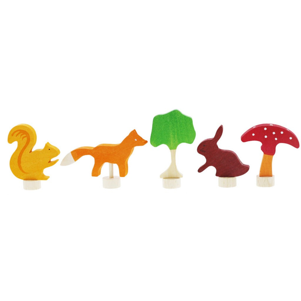 woodland ornament set- nova natural